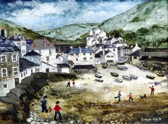 Brenda King (b.1934), The Platt, Port Isaac, 5.5 x 7.5in.